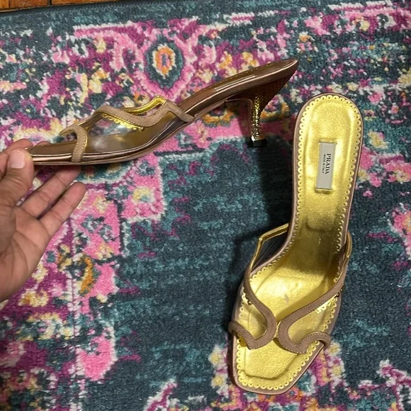 Prada clear vinyl kitten heels 37 1/2 - Picture 6 of 6